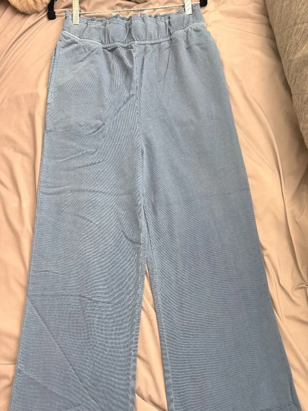Double Zero Women’s Pants Sz Small Blue Gray Wide - Picture 2 of 4